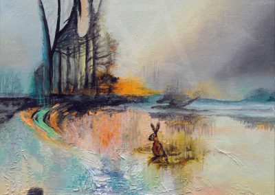 A Hare's Dream painting by Anna-Marie Buss