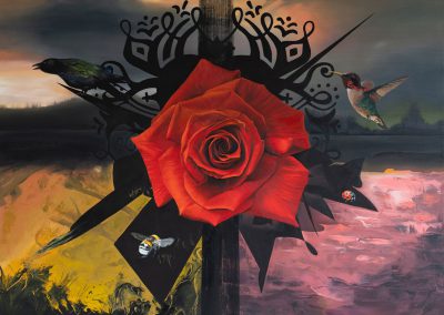 A Rose's Orison Oil Painting by Anna-Marie Buss
